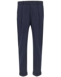 Devore - Pleated-Front Brushed-Finish Trousers - Lyst