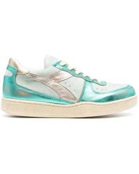 Diadora - Mi Basket Low-Top Leather Sneakers - Lyst