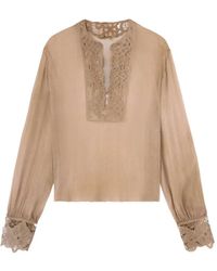 Ermanno Scervino - Floral Cut-work Blouse - Lyst
