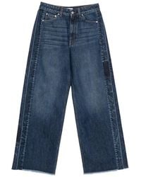 Stella McCartney - Panelled Frayed Jeans - Lyst