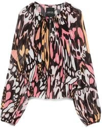 Marc Cain - Bluse Mit Print - Lyst