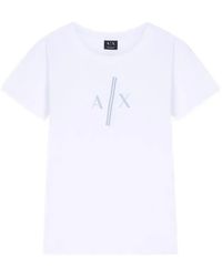 ARMANI EXCHANGE - Logo-Print Cotton T-Shirt - Lyst