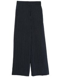 ODEEH - Pinstripe Wide-Leg Trousers - Lyst