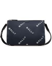 Bally - Logo-print Canvas Messenger Bag - Lyst