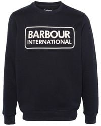Barbour - Logo-print Cotton Sweatshirt - Lyst
