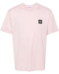 Stone Island - Katoenen Jersey T-shirt - Lyst