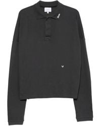 Rhude - Logo-Embroidered Long-Sleeve Polo Shirt - Lyst