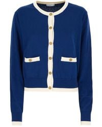 Ballantyne - Buttoned Cropped Cardigan - Lyst