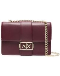 ARMANI EXCHANGE - Logo-plaque Crossbody Bag - Lyst
