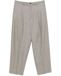 LC23 - Pleated Wool Trousers - Lyst