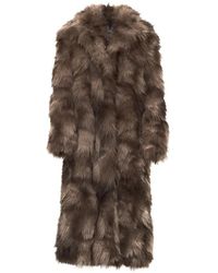 S.W.O.R.D - Manteau À Col En Fourrure Artificielle - Lyst