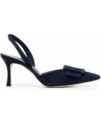 Manolo Blahnik - Pumps Con Cinturino Posteriore Maysale - Lyst