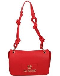 Love Moschino - Sac Porté Épaule À Plaque Logo - Lyst