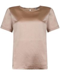 Weekend by Maxmara - Satin-Finish Short-Sleeve Top - Lyst