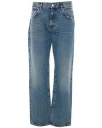 AMISH - James Distressed Straight-Leg Jeans - Lyst