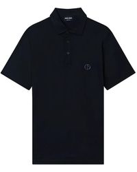 Giorgio Armani - Polo À Logo Brodé - Lyst