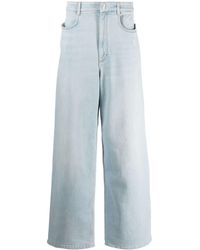 Givenchy - Low-crotch Wide-leg Denim Jeans - Lyst