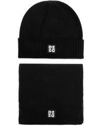DSquared² - Logo-Patch Beanie Hat Set - Lyst