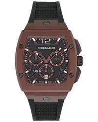 Ferragamo - F-80 Tonneau Chronograph 42Mm Watch - Lyst