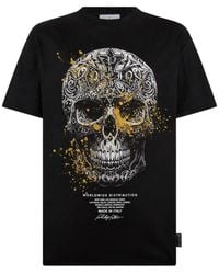 Philipp Plein - Skull Baroque Dots Jersey T-Shirt - Lyst