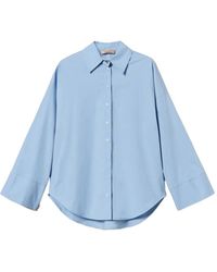 Twinset - Button-Down Blouse Met Wijde Mouwen - Lyst