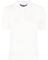 Ralph Lauren Collection - Short-sleeved Knitted Top - Lyst