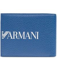 Emporio Armani - Logo Leather Wallet - Lyst