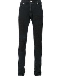 rta embroidered skinny jeans
