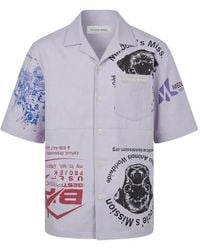 Marine Serre - Upcycled Scout Tote Bags Ss Bowling Shirt - Lyst