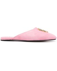 Bally - Gylon Logo-plaque Suede Slippers - Lyst