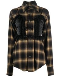 VAQUERA - Check-pattern Buttoned Shirt - Lyst