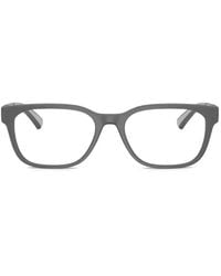 Burberry - Eckige Brille Mit Mattem Finish - Lyst