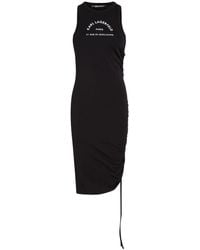 Karl Lagerfeld - Logo-print Sleeveless Dress - Lyst
