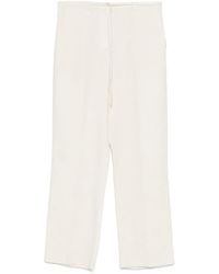 Patrizia Pepe - Hose Mit Logo-Patch - Lyst