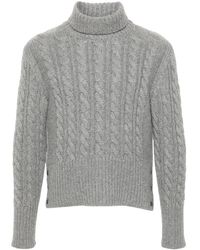 Thom Browne - Roll-Neck Cable-Knit Jumper - Lyst