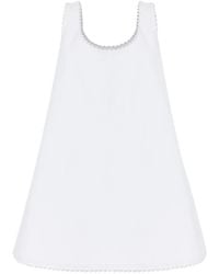 Rohe - Scoop-Neck Scalloped Mini Dress - Lyst