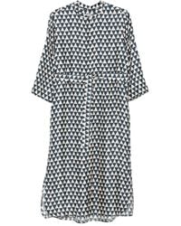 Max Mara - Gürtel-Kleid mit Triangel-Print - Lyst