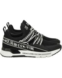 Versace Jeans Couture - Lace-Up Logo Sneakers - Lyst
