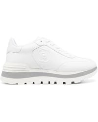 Liu Jo - 45Mm Embossed-Logo Lace-Up Sneakers - Lyst