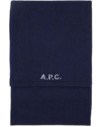 A.P.C. - Sciarpa Con Decorazione - Lyst