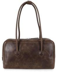 Marge Sherwood - Boston Logo-Debossed Leather Tote Bag - Lyst