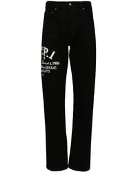 Amiri - Logo-Appliqué Straight-Leg Jeans - Lyst