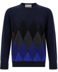 Ballantyne - アーガイル カシミアセーター - Lyst
