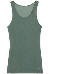 Ami Paris - Logo-Embroidered Cotton-Blend Top - Lyst