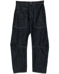 Nili Lotan - Patch-Pocket Straight-Leg Jeans - Lyst