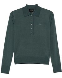 Lacoste - Logo-Patch Button-Up Polo Top - Lyst