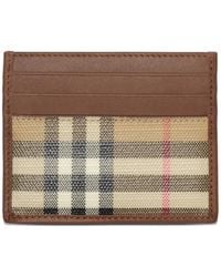 Burberry - Check Card Case - Lyst
