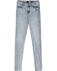 Karl Lagerfeld - Ikonik 2.0 High-rise Skinny Jeans - Lyst
