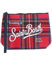 MC2 Saint Barth - Aline Pochette With Tartan Print - Lyst