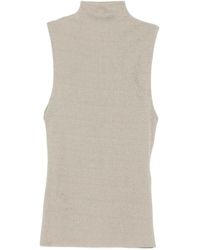 Nanushka - Top Smanicato A Collo Alto - Lyst